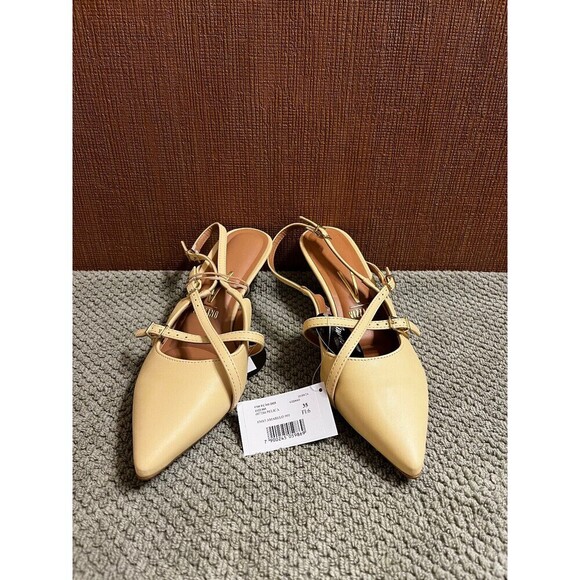 Vizzano Pelica Heels Size 6 (Style Code Pelica  1122.885) Color Yellow - Picture 3 of 6